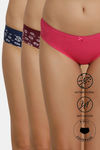 Zivame Anti-Microbial Medium Rise Full Coverage Hipster Panty (Pack of 3) - Multicolor — thumbnail 1